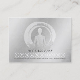 YOGA Pose ZEN Sign Class Pass Loyalty Appointing Afsprakenkaartje