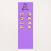 Yoga poseert voor bed routine poseert met tijden yogamat (Achterkant)