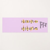 Yoga poseert voor bed routine poseert met tijden yogamat (Voorkant (horizontaal))