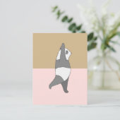 Yoga Posen Panda Briefkaart (Staand voorkant)