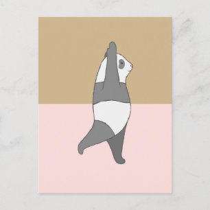 Yoga Posen Panda Briefkaart