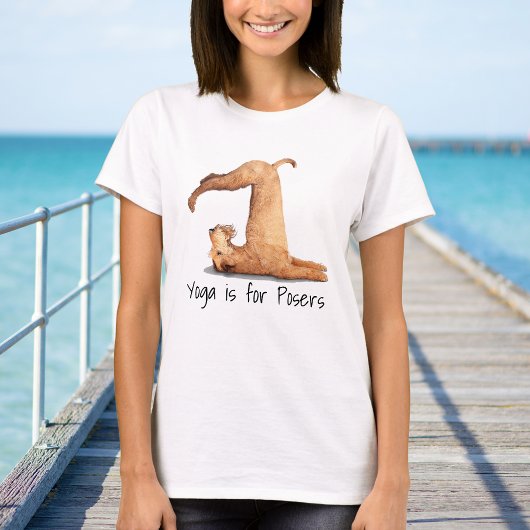 Yoga Posers Funny Dog T-shirt