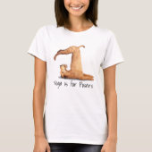 Yoga Posers Funny Dog T-shirt (Voorkant)
