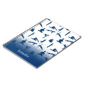 Yoga Poses aangepaste naam Notitieboek (Linkerzijde)