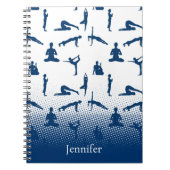 Yoga Poses aangepaste naam Notitieboek (Voorkant)