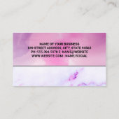 Yoga Poses | Achtergrond Waterverf Visitekaartje (Achterkant)