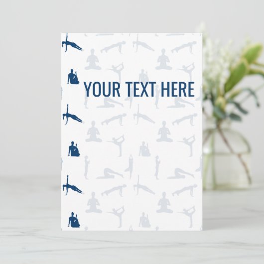 Yoga Poses Asanas aankondiging (Staand voorkant)