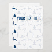 Yoga Poses Asanas aankondiging (Voorkant / Achterkant)