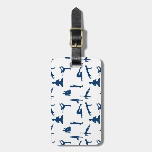 Yoga Poses Bagagelabel (Voorkant verticaal)