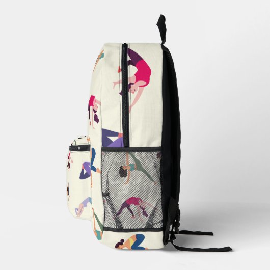 Yoga Poses Bedrukte Rugzak (Rechts)