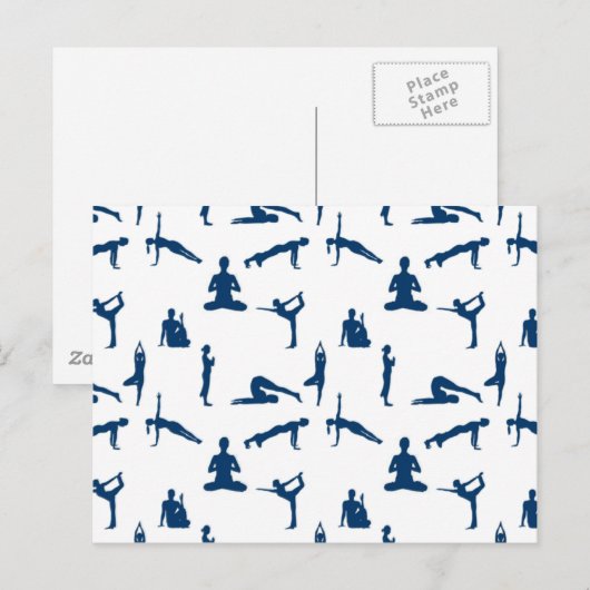 Yoga Poses Briefkaart (Voorkant / Achterkant)