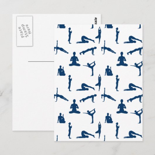 Yoga Poses Briefkaart (Voorkant / Achterkant)
