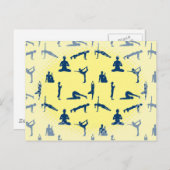 Yoga Poses Briefkaart (Voorkant / Achterkant)