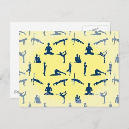 Yoga Poses Briefkaart (Voorkant / Achterkant)