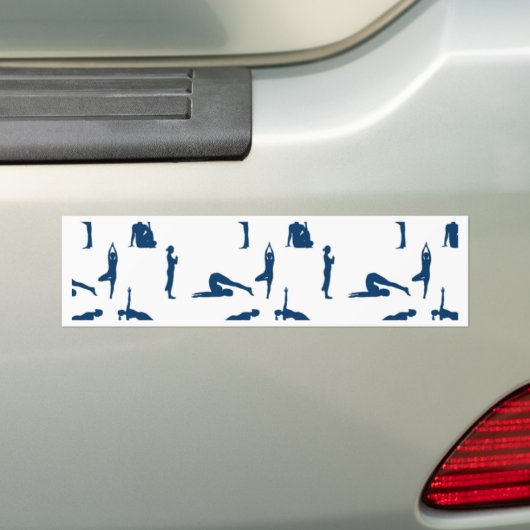 Yoga Poses Bumpersticker (Op auto)