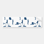Yoga Poses Bumpersticker (Voorkant)