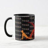 Yoga Poses Ceramic Coffee Tea Cup Mok (Links)