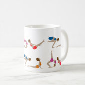 Yoga Poses Coffee Cup Mok (Voorkant rechts)