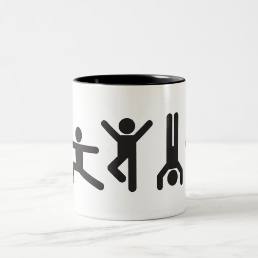 Yoga Poses Coffee Mok (Center)