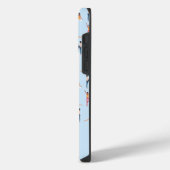 Yoga Poses Fun & Cute Blue op maat iPhone Hoesje (Linkerkant)