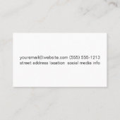 Yoga Poses gelaagd Visitekaartje (Achterkant)