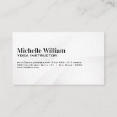 Yoga Poses gelaagd Visitekaartje (Achterkant)