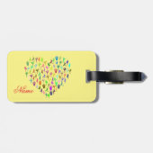 Yoga Poses Heart Thunder_Cove Bagagelabel (Achterkant horizontaal)