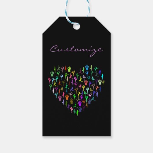 Yoga Poses Heart Thunder_Cove Cadeaulabel (Voorkant)