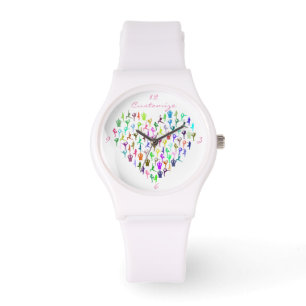 Yoga Poses Heart Thunder_Cove Horloge