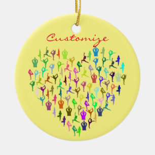 Yoga Poses Heart Thunder_Cove Keramisch Ornament