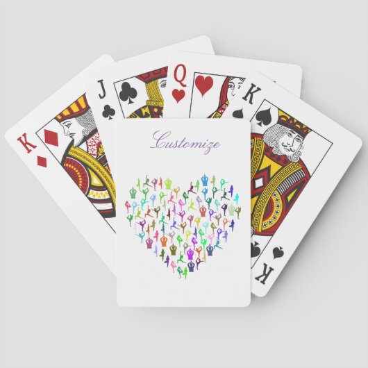 Yoga Poses Heart Thunder_Cove Pokerkaarten (Achterkant)