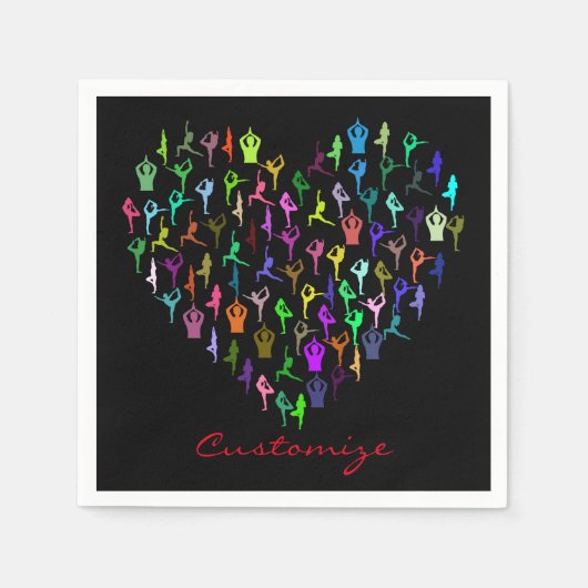 Yoga Poses Heart Thunder_Cove Servet (Voorkant)