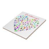 Yoga Poses Heart Thunder_Cove Tegeltje (Zijkant)