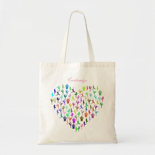 Yoga Poses Heart Thunder_Cove Tote Bag (Voorkant)