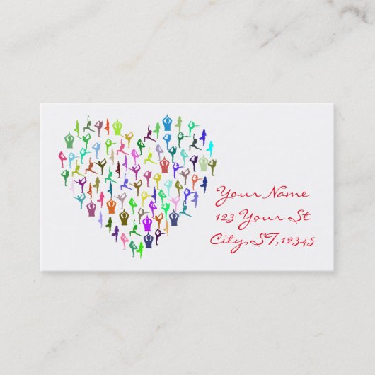 Yoga Poses Heart Thunder_Cove Visitekaartje (Voorkant)