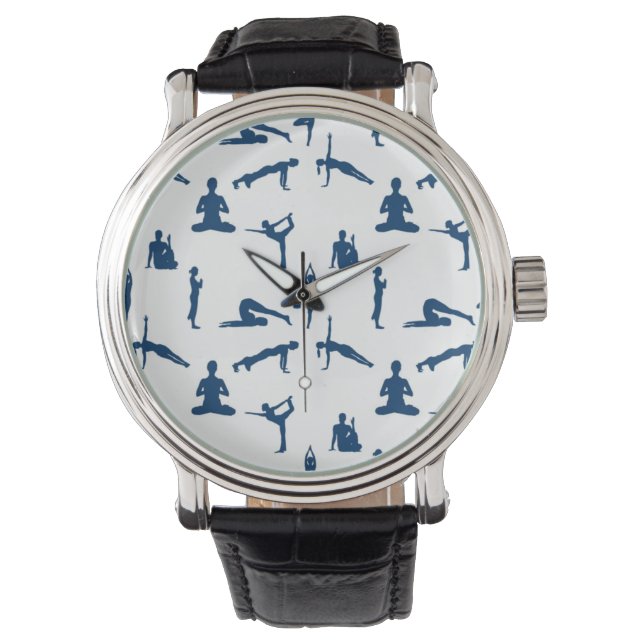 Yoga Poses Horloge (Voorkant)