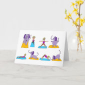 Yoga Poses Kaart (Gele Bloem)
