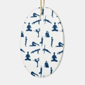 Yoga Poses Keramisch Ornament (Links)