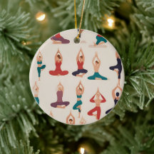 Yoga Poses Kerst Ornament