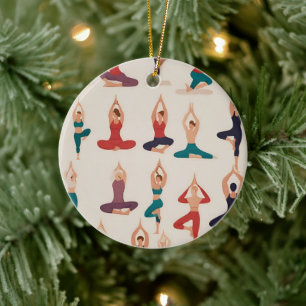 Yoga Poses Kerst Ornament