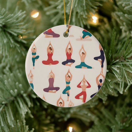 Yoga Poses Kerst Ornament (Boom)