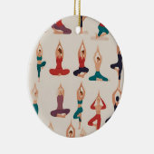Yoga Poses Kerst Ornament (Rechts)