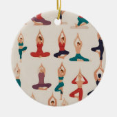 Yoga Poses Kerst Ornament (Voorkant)