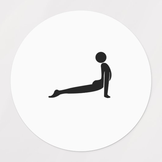 Yoga Poses Labels (Design 2)