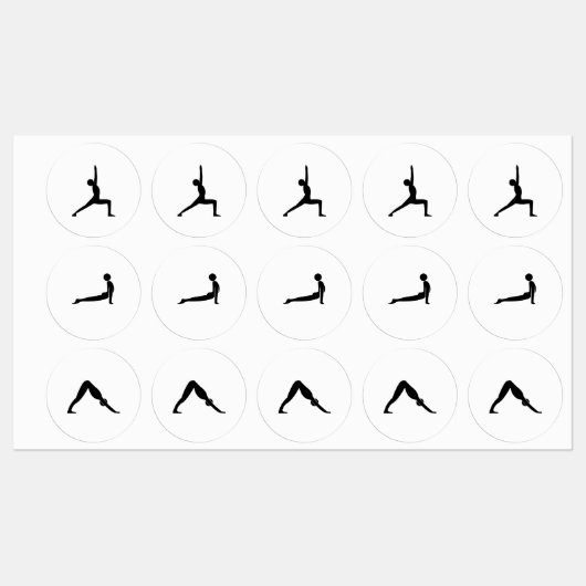 Yoga Poses Labels (Vel)