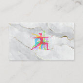 Yoga Poses Logo | Marmer Visitekaartje (Achterkant)