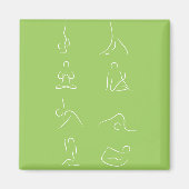 Yoga Poses Magneet (Voorkant)