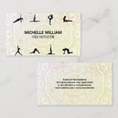 Yoga Poses | Mandala Pattern Visitekaartje (Voorkant / Achterkant)