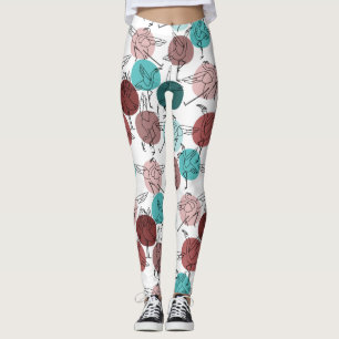 Yoga poses patroon Yoga naadloos patroon 41 Leggings