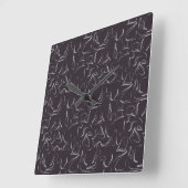 Yoga poses pattern | Yoga seamless pattern 15 Vierkante Klok (Hoek)